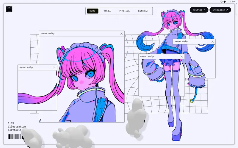 1:09 Portfolio screenshot