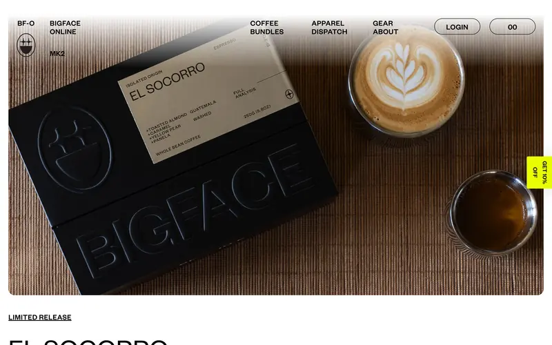 BIGFACE BRAND screenshot