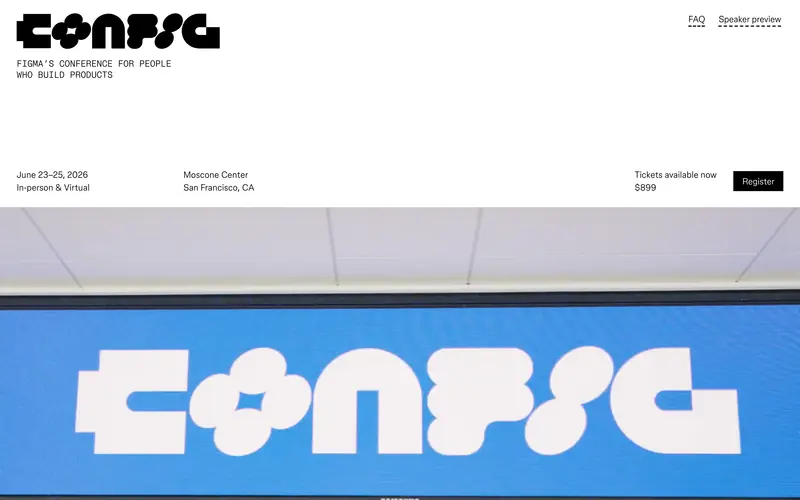 Figma Config 2026 screenshot