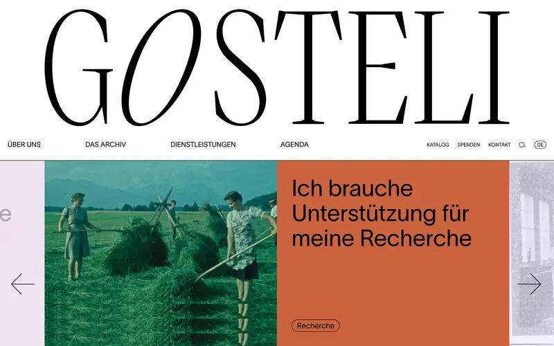Gosteli-Archiv screenshot
