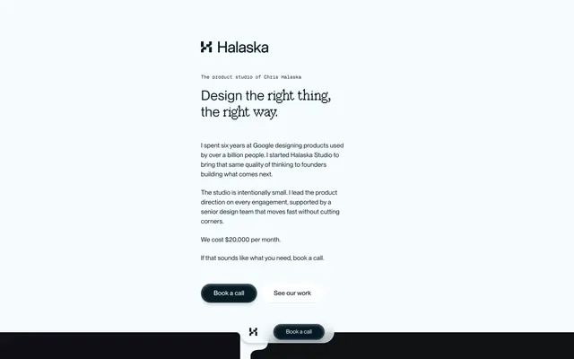 Halaska Studio screenshot