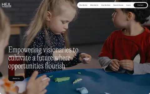 Hejl Foundation screenshot