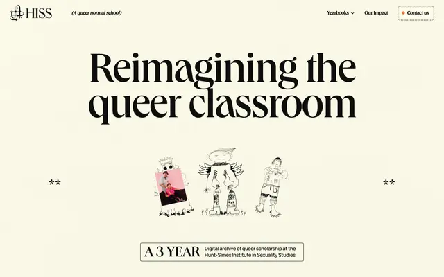 HISS — Hunt-Simes Institute in Sexuality Studies screenshot